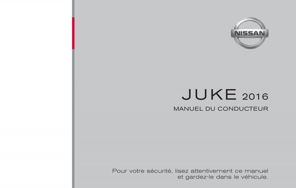 Nissan Juke FL manuel du proprietaire / page 1