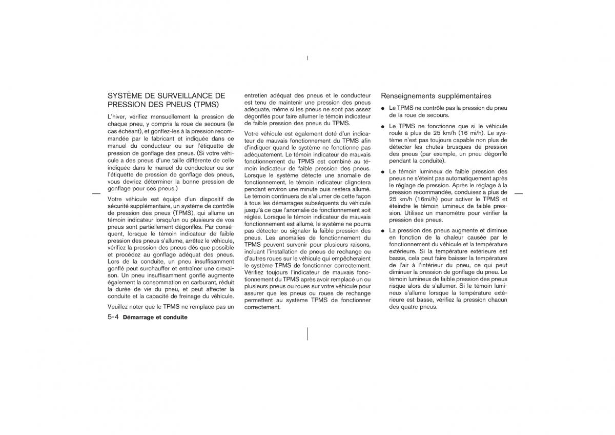Nissan Murano Z50 manuel du proprietaire / page 227