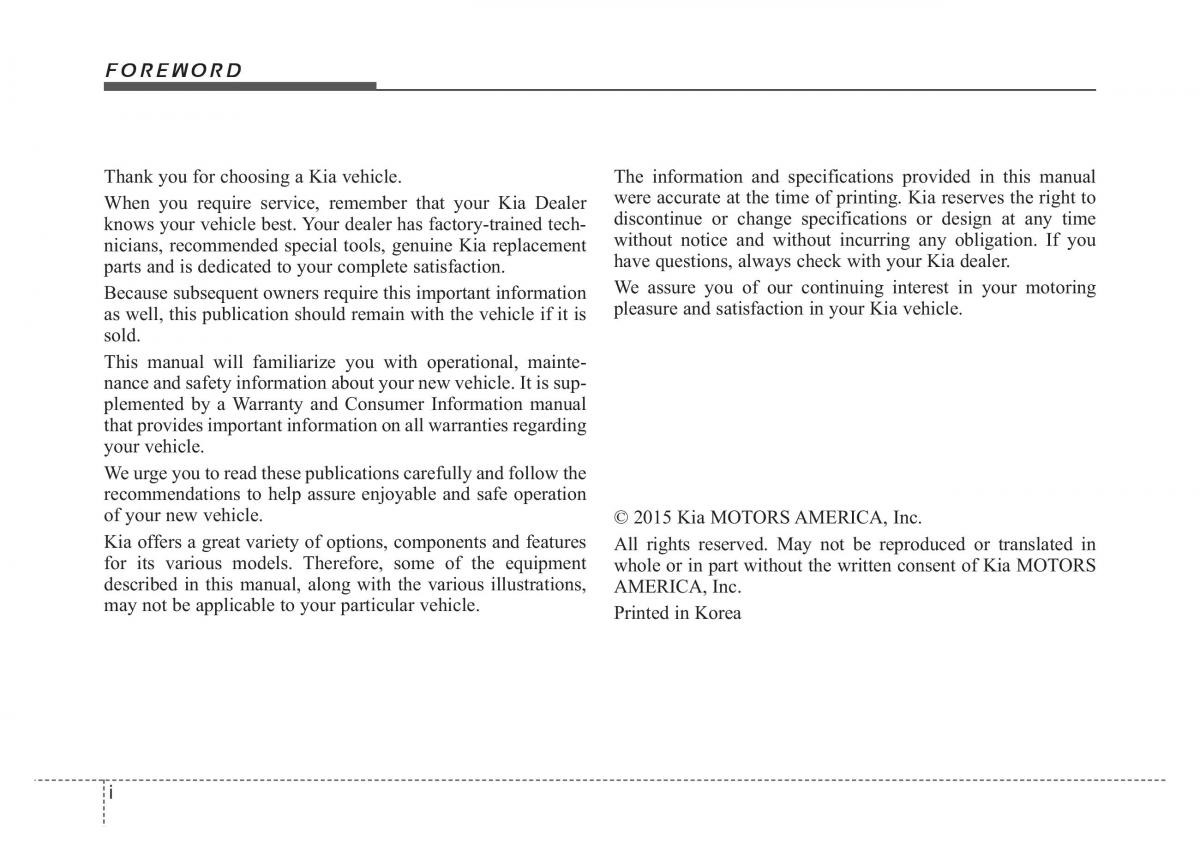 KIA Sportage IV owners manual / page 3