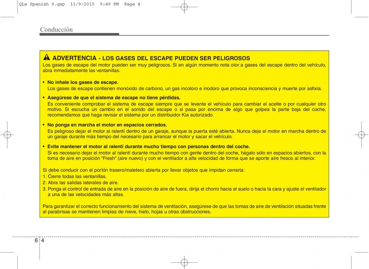 KIA Sportage IV manual del propietario / page 393