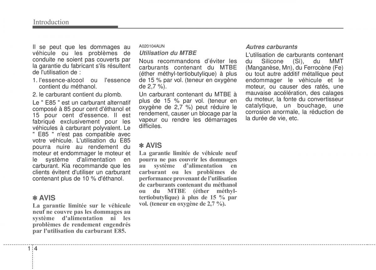 KIA Sportage IV manuel du proprietaire / page 7