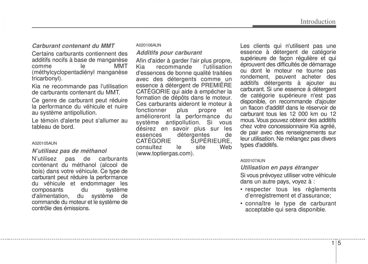 KIA Sportage IV manuel du proprietaire / page 8