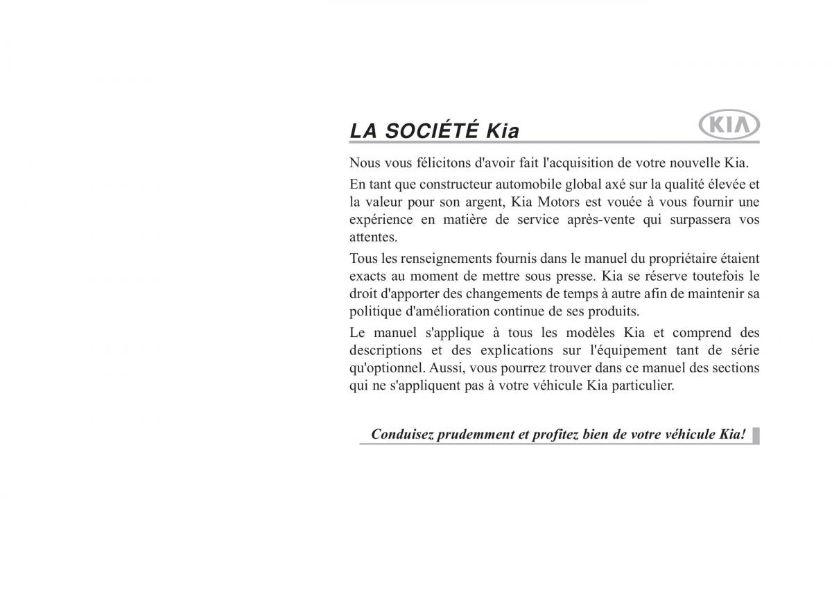 KIA Sportage IV manuel du proprietaire / page 1