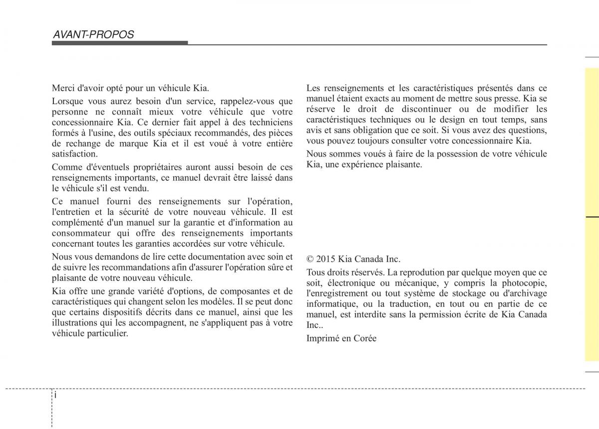 KIA Sportage IV manuel du proprietaire / page 2
