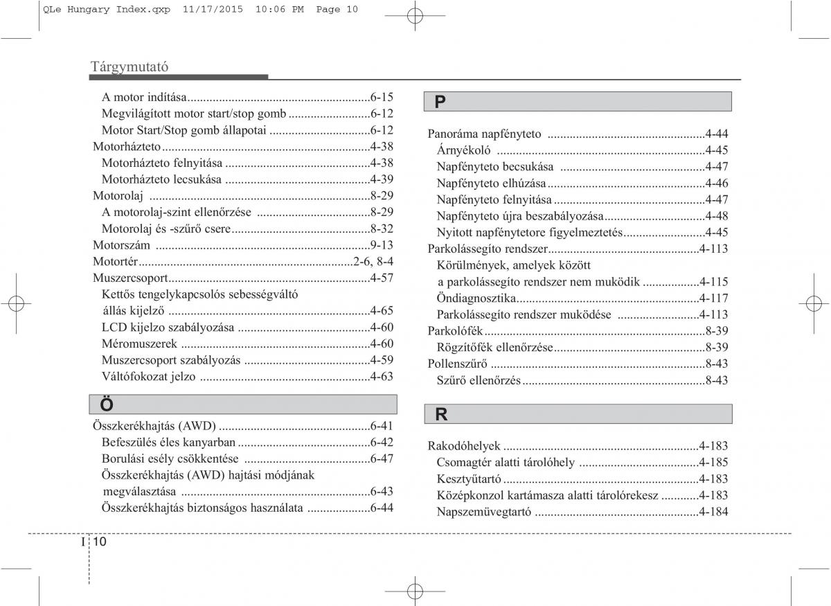 KIA Sportage IV Kezelesi utmutato / page 775