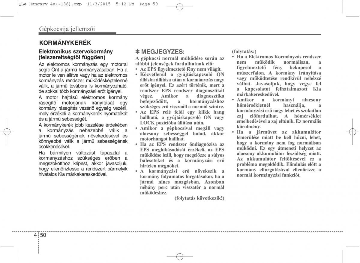 KIA Sportage IV Kezelesi utmutato / page 141