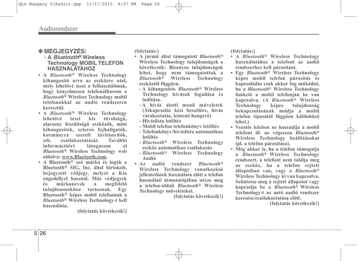 KIA Sportage IV Kezelesi utmutato / page 317