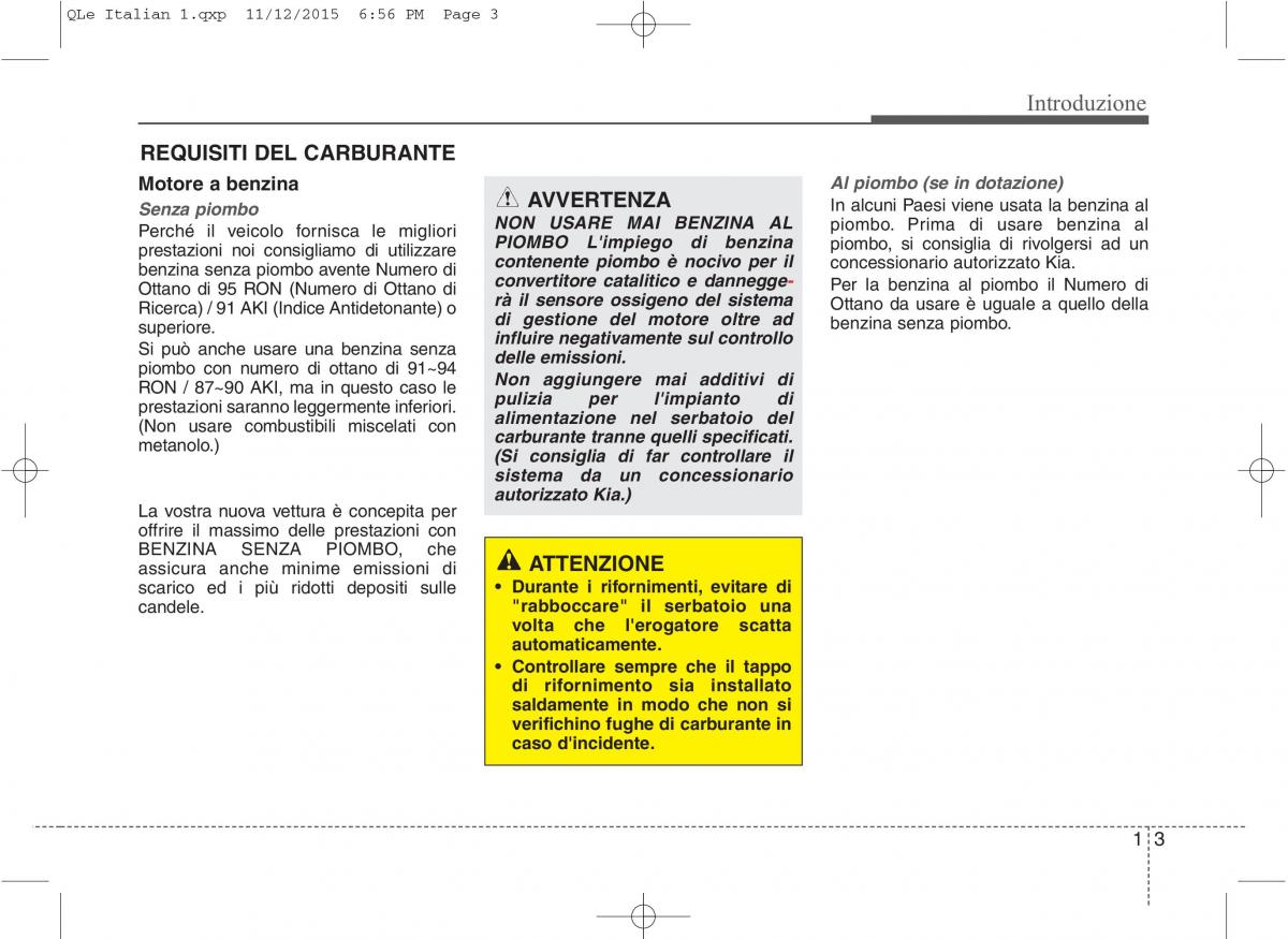 KIA Sportage IV manuale del proprietario / page 6