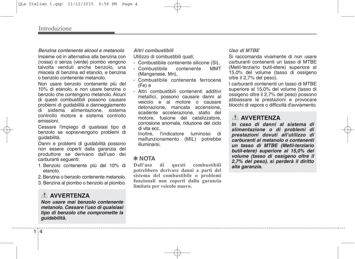 KIA Sportage IV manuale del proprietario / page 7