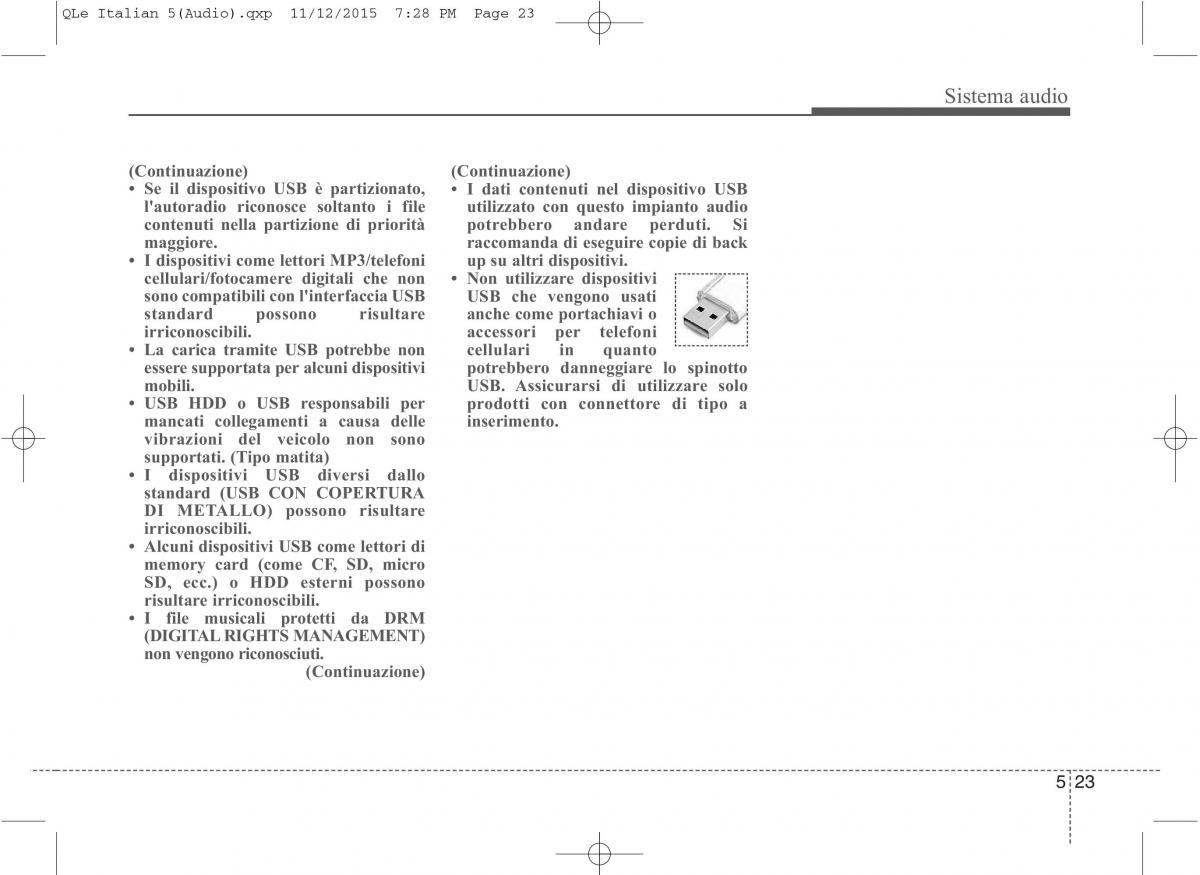 KIA Sportage IV manuale del proprietario / page 307