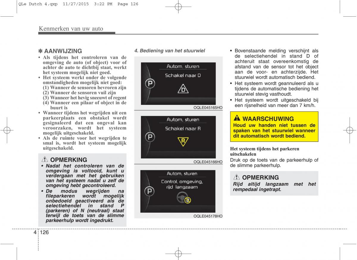 KIA Sportage IV handleiding / page 217