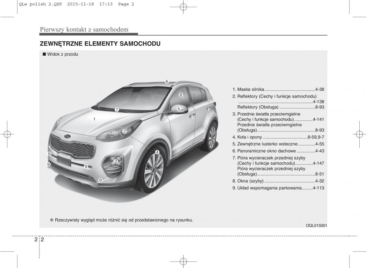 KIA Sportage IV instrukcja obslugi / page 13