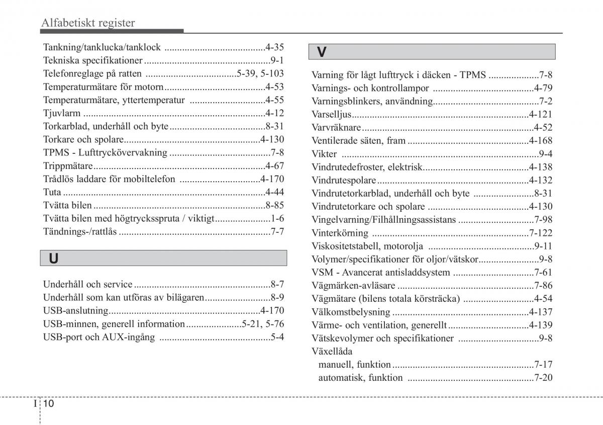 KIA Sportage IV instruktionsbok / page 13