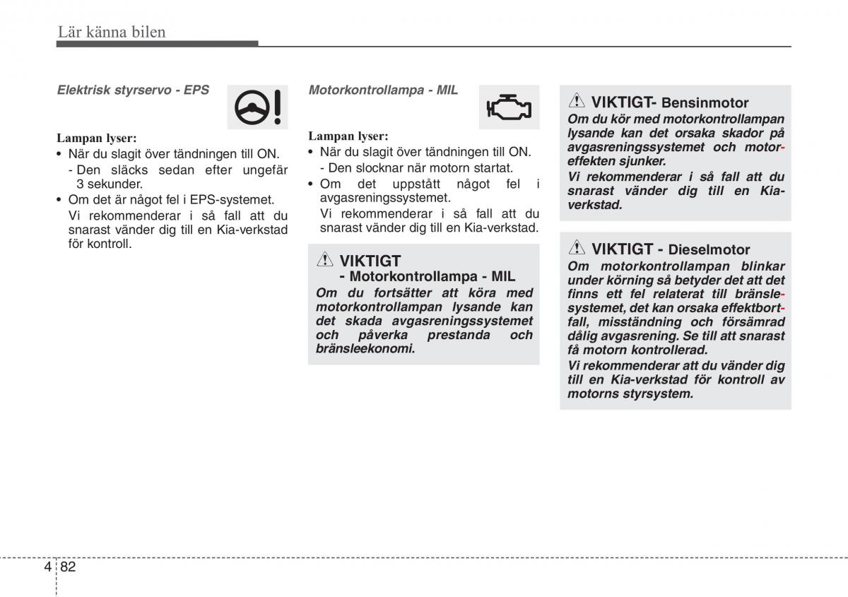 KIA Sportage IV instruktionsbok / page 172