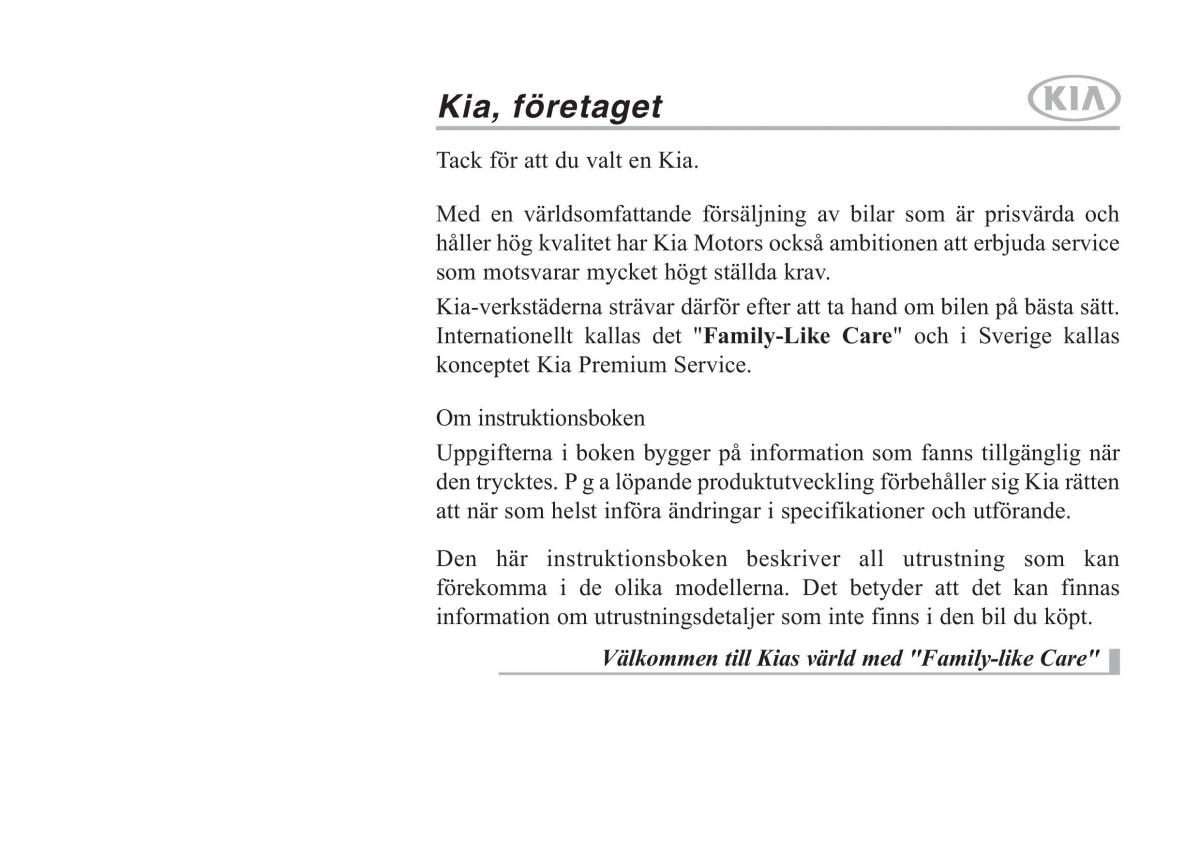 KIA Sportage IV instruktionsbok / page 1