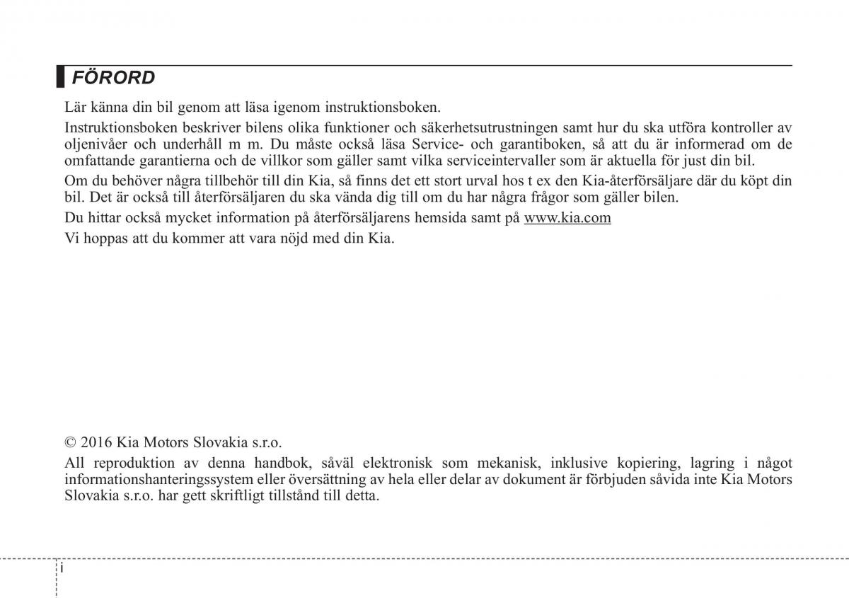 KIA Sportage IV instruktionsbok / page 3