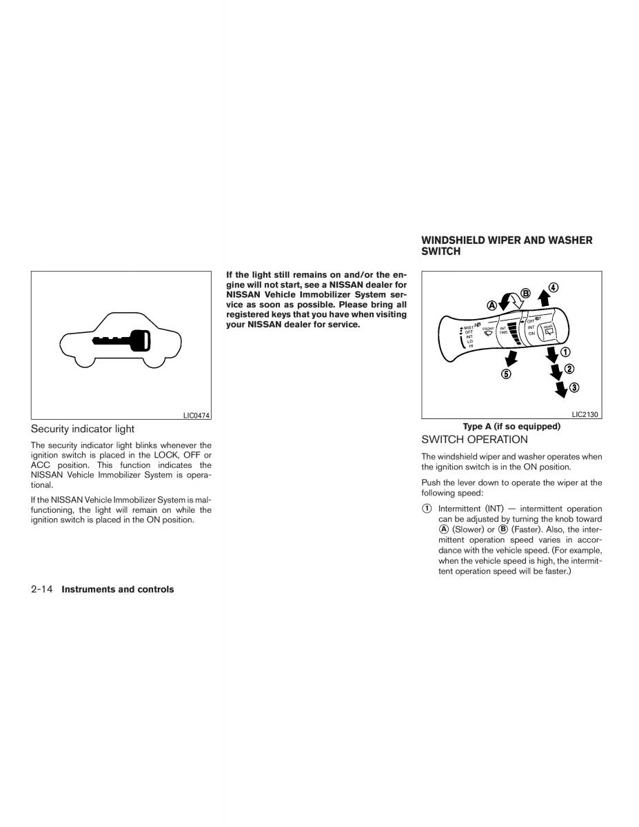 Nissan Micra K13 FL owners manual / page 87