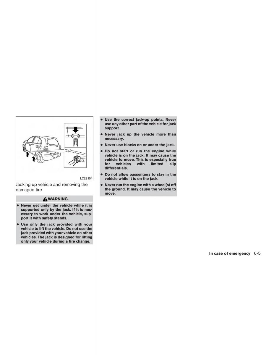 Nissan Micra K13 FL owners manual / page 204
