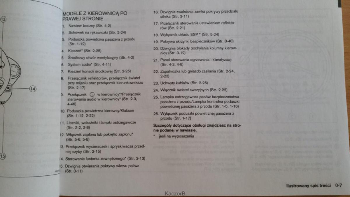 Nissan Note I 1 E11 instrukcja obslugi / page 9