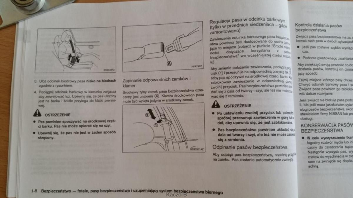 Nissan Note I 1 E11 instrukcja obslugi page 21 pdf