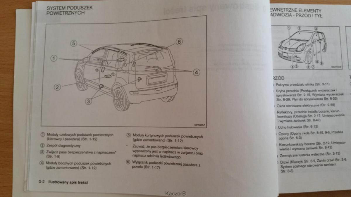 Nissan Note I 1 E11 instrukcja obslugi / page 4