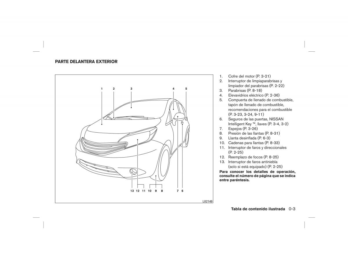 Nissan Note II 2 E12 manual del propietario / page 9