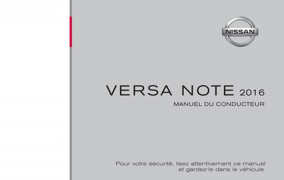 Nissan Note II 2 E12 manuel du proprietaire / page 1