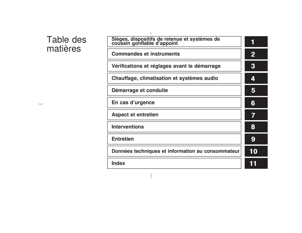 Nissan Pathfinder II 2 R50 manuel du proprietaire / page 7