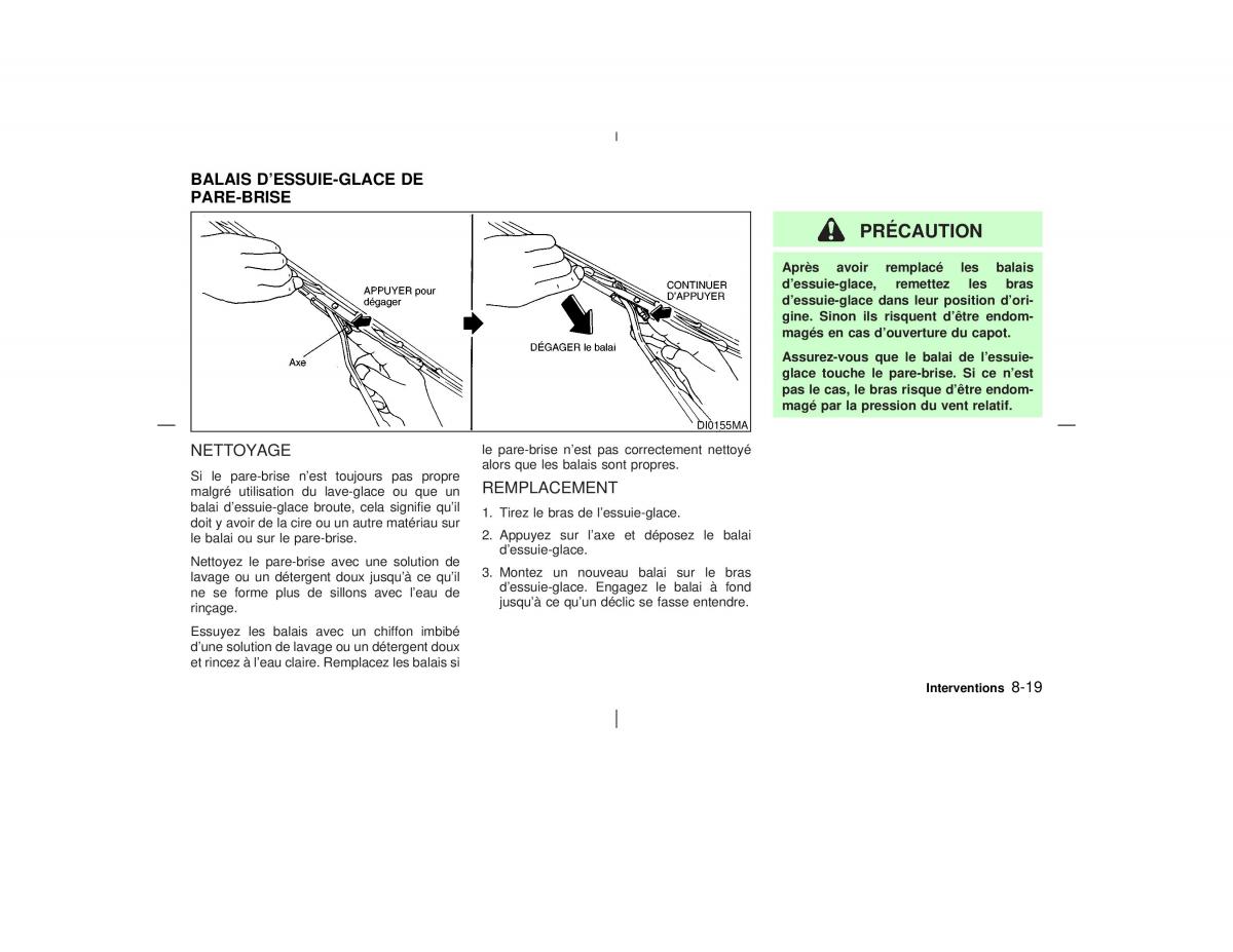 Nissan Pathfinder II 2 R50 manuel du proprietaire / page 244