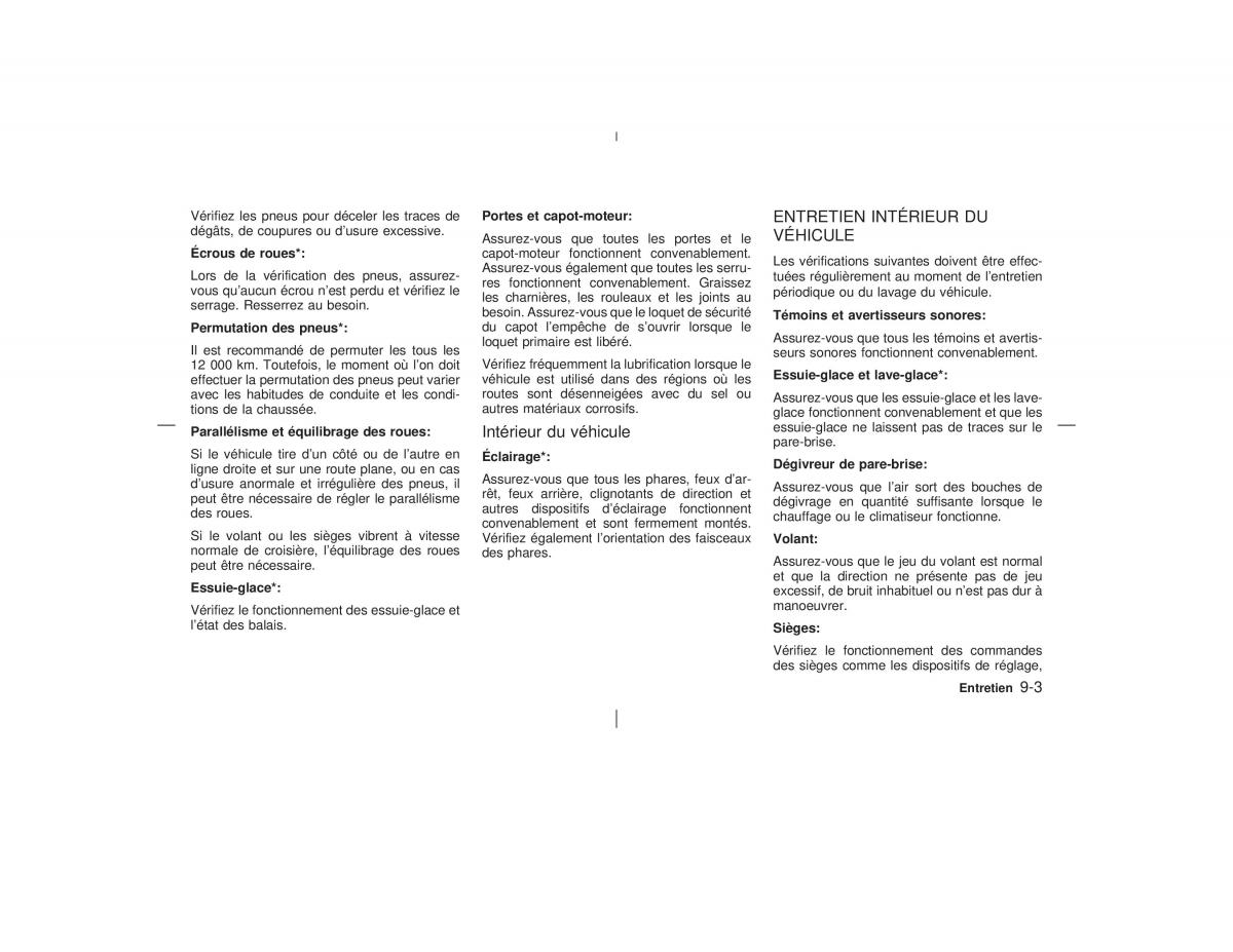 Nissan Pathfinder II 2 R50 manuel du proprietaire / page 262