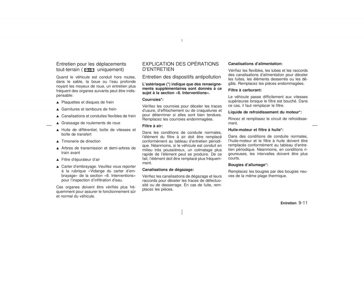 Nissan Pathfinder II 2 R50 manuel du proprietaire / page 270