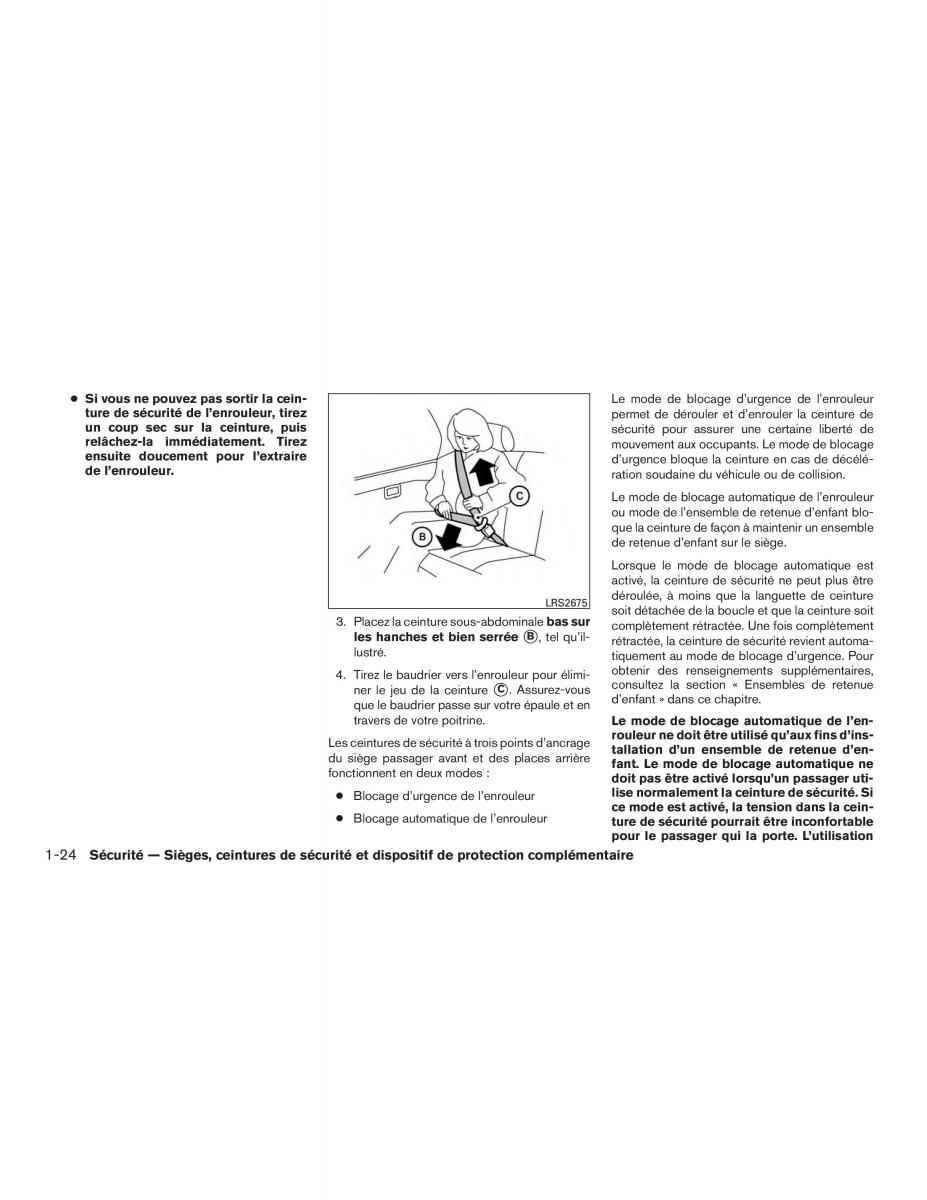 Nissan Pathfinder III 3 R52 manuel du proprietaire / page 45