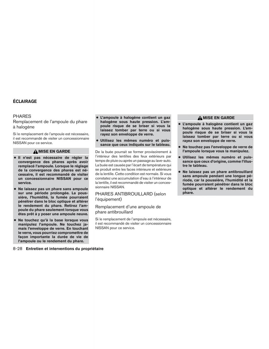 Nissan Pathfinder III 3 R52 manuel du proprietaire / page 525