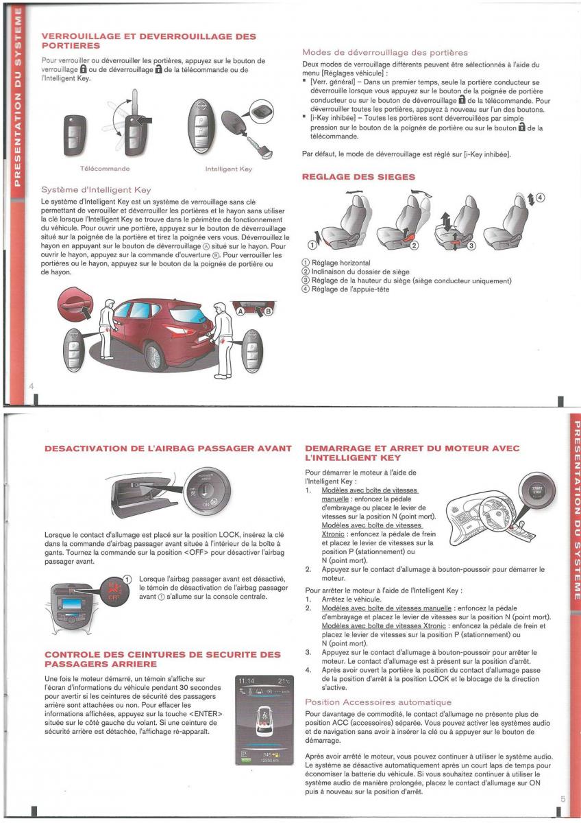 Nissan Pulsar manuel du proprietaire / page 2