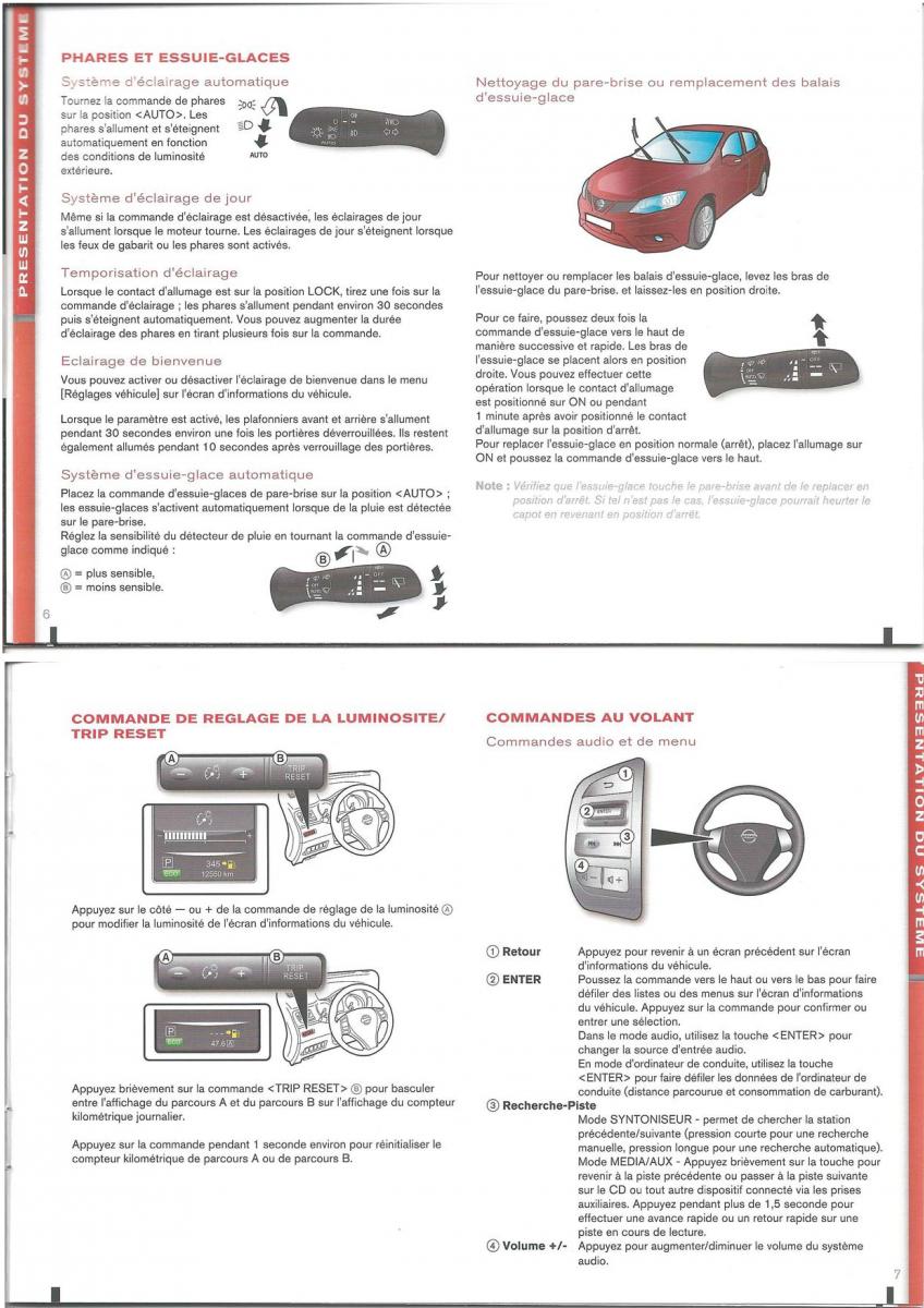 Nissan Pulsar manuel du proprietaire / page 3