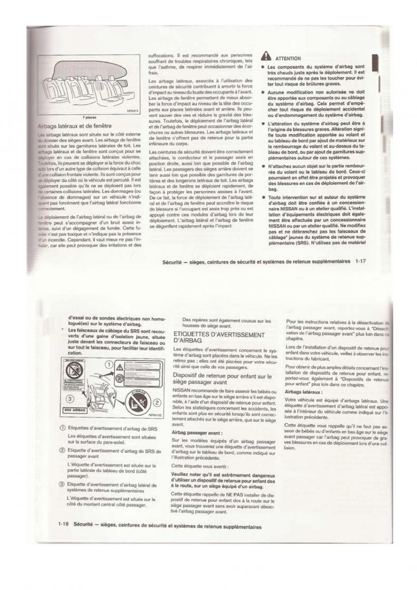 Nissan Qashqai I 1 manuel du proprietaire / page 15