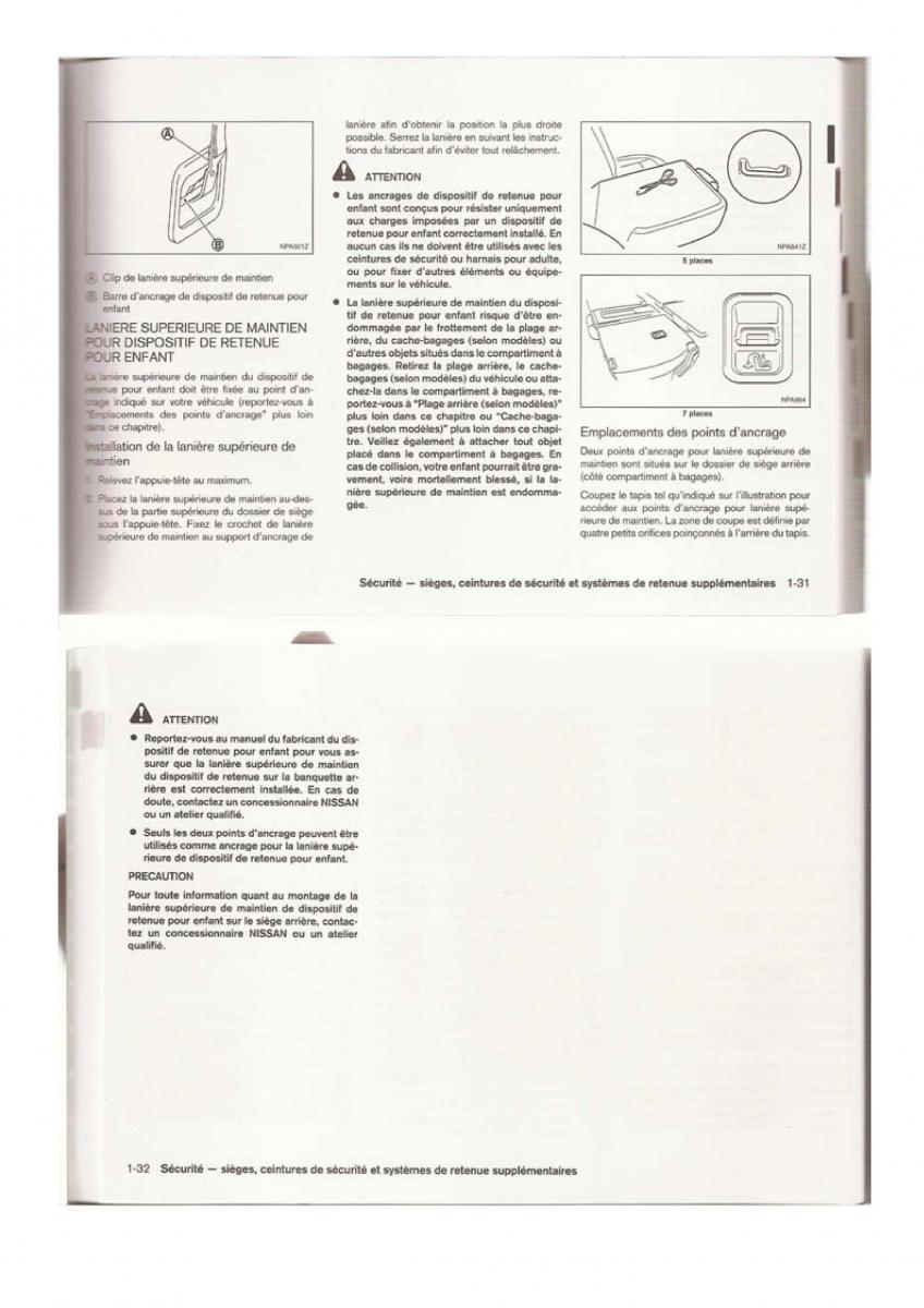Nissan Qashqai I 1 manuel du proprietaire / page 22