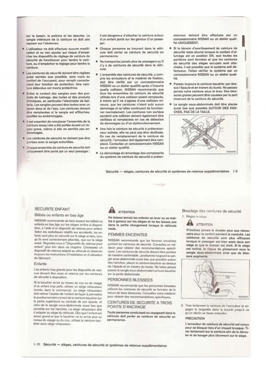 Nissan Qashqai I 1 manuel du proprietaire / page 11