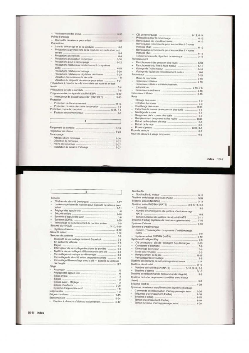 Nissan Qashqai I 1 manuel du proprietaire / page 128
