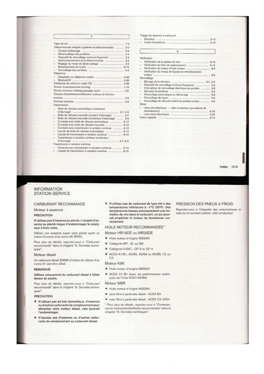 Nissan Qashqai I 1 manuel du proprietaire / page 129