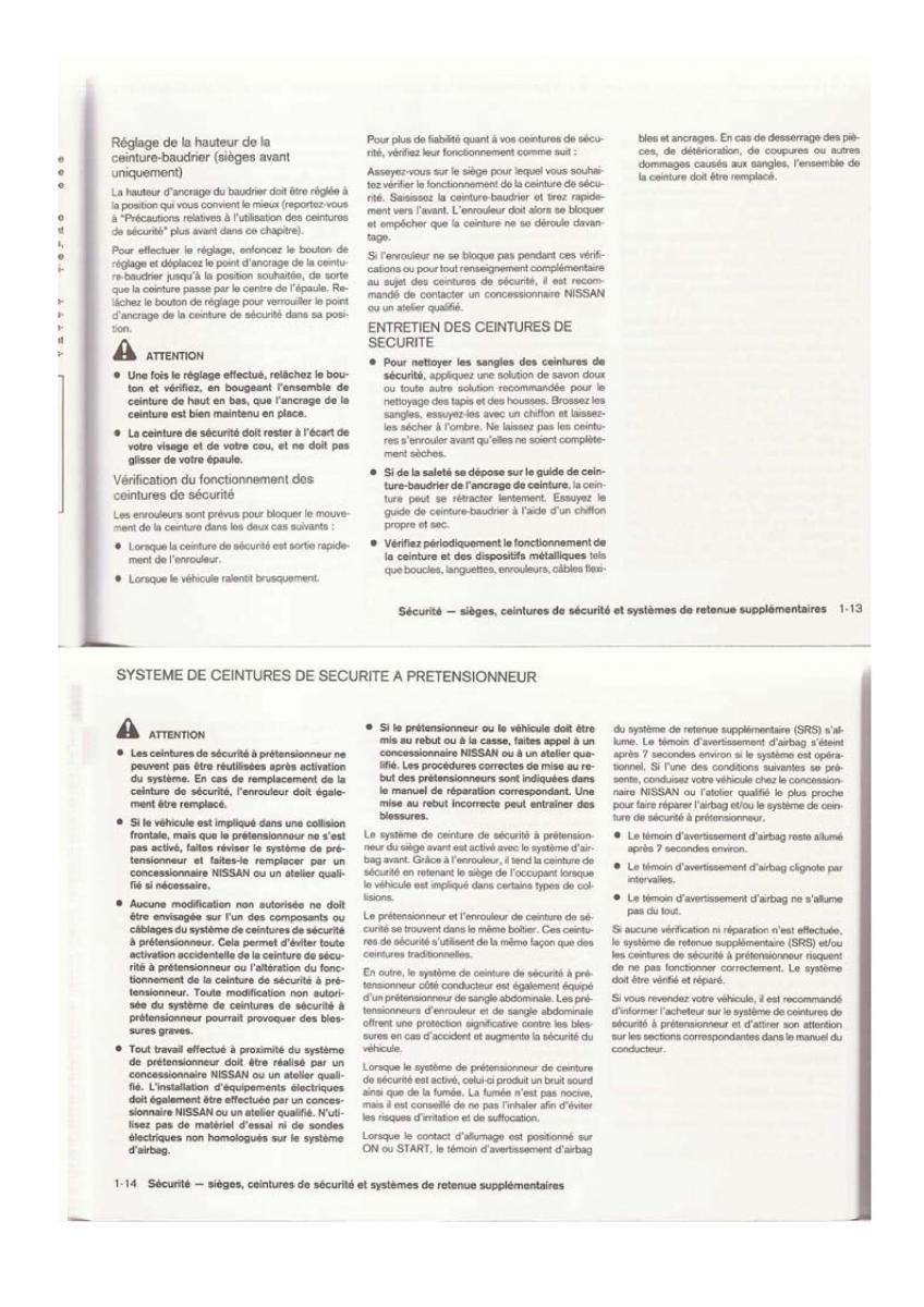 Nissan Qashqai I 1 manuel du proprietaire / page 13