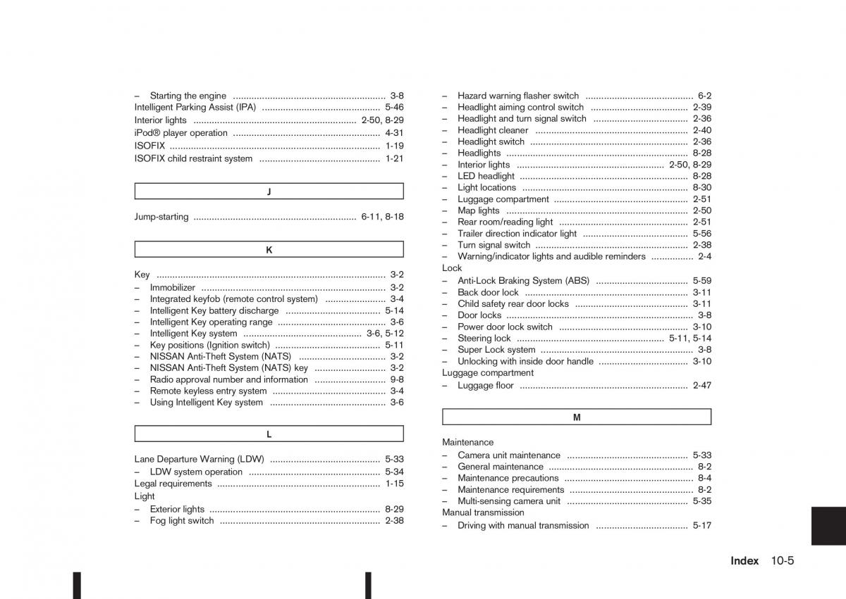 Nissan Qashqai II 2 owners manual / page 325