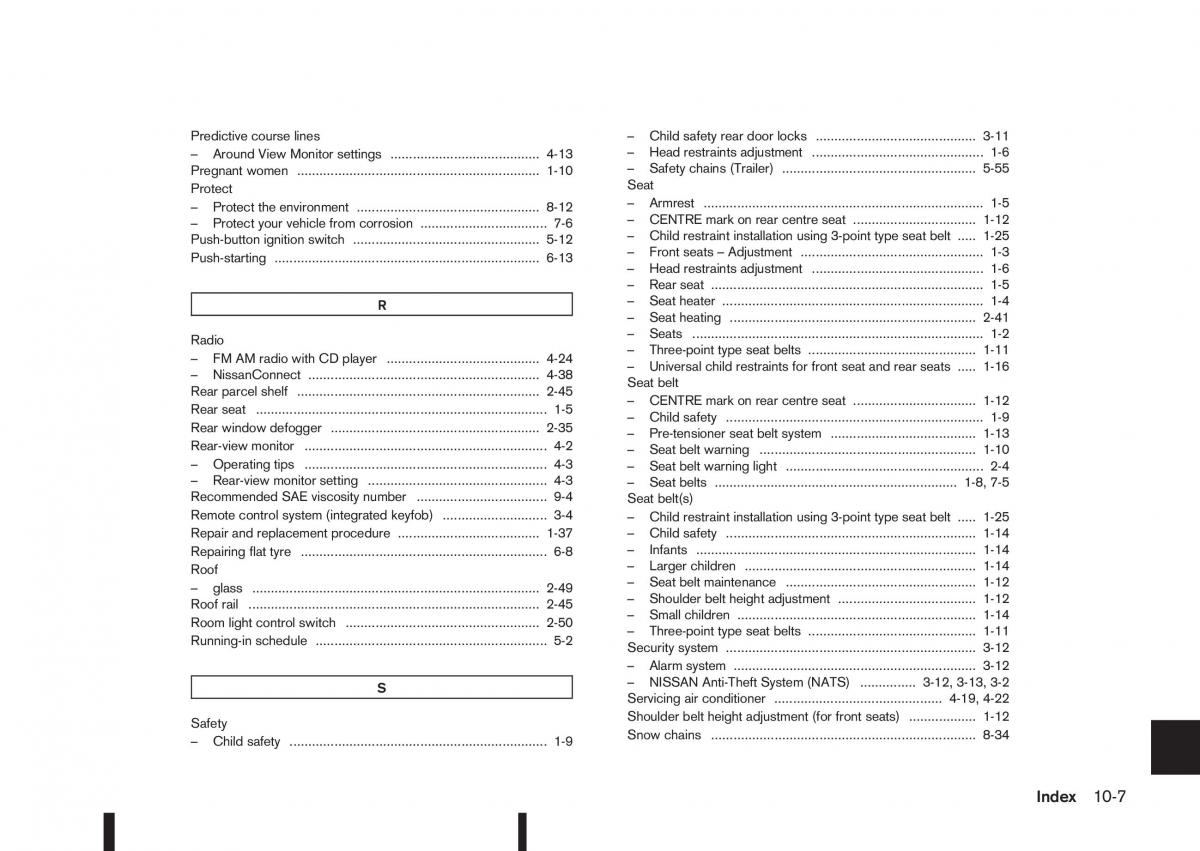 Nissan Qashqai II 2 owners manual / page 327