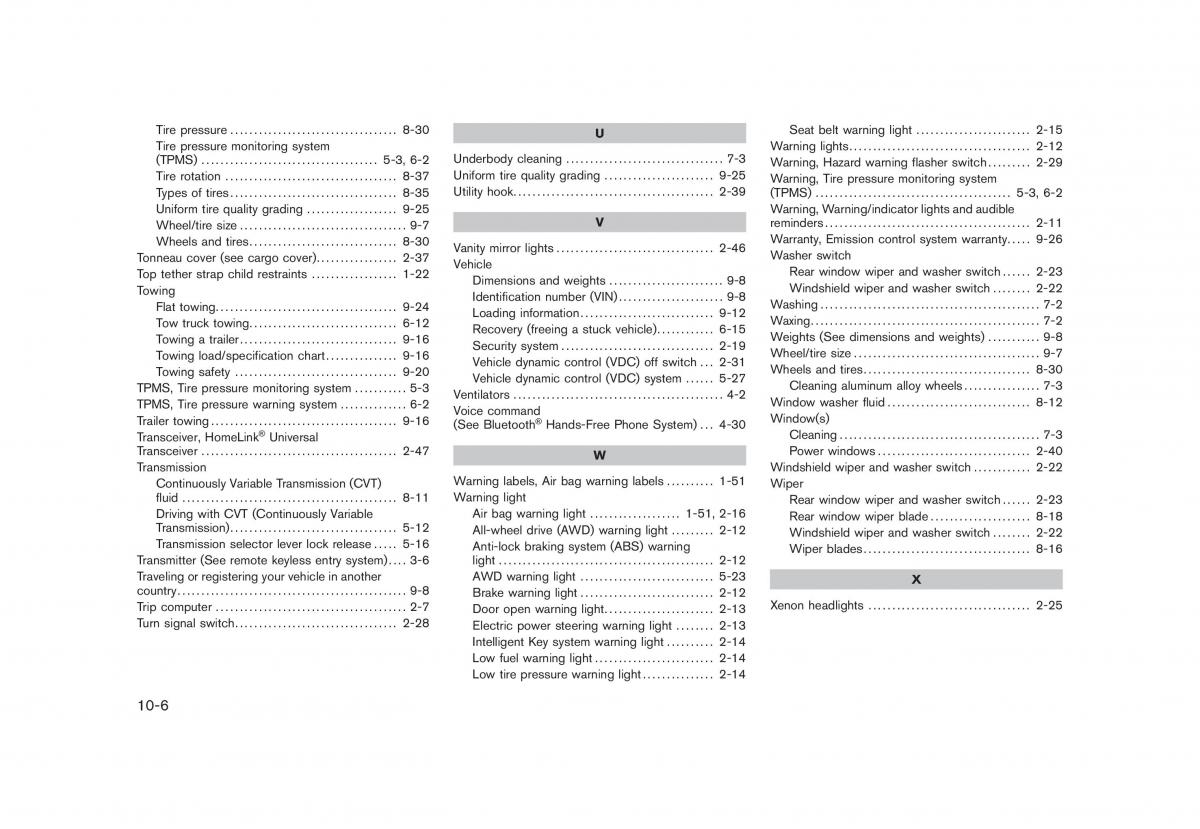 Nissan Rogue I 1 owners manual / page 307