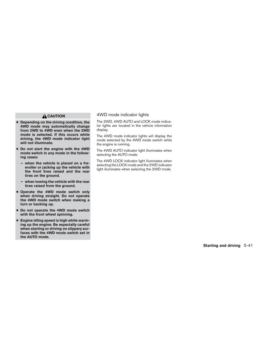 Nissan Rogue II 2 owners manual / page 316