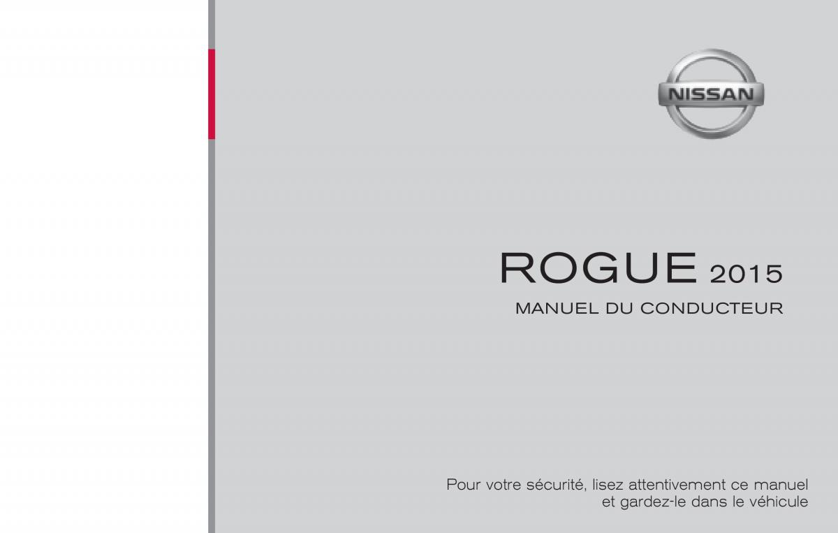 Nissan Rogue II 2 manuel du proprietaire / page 1