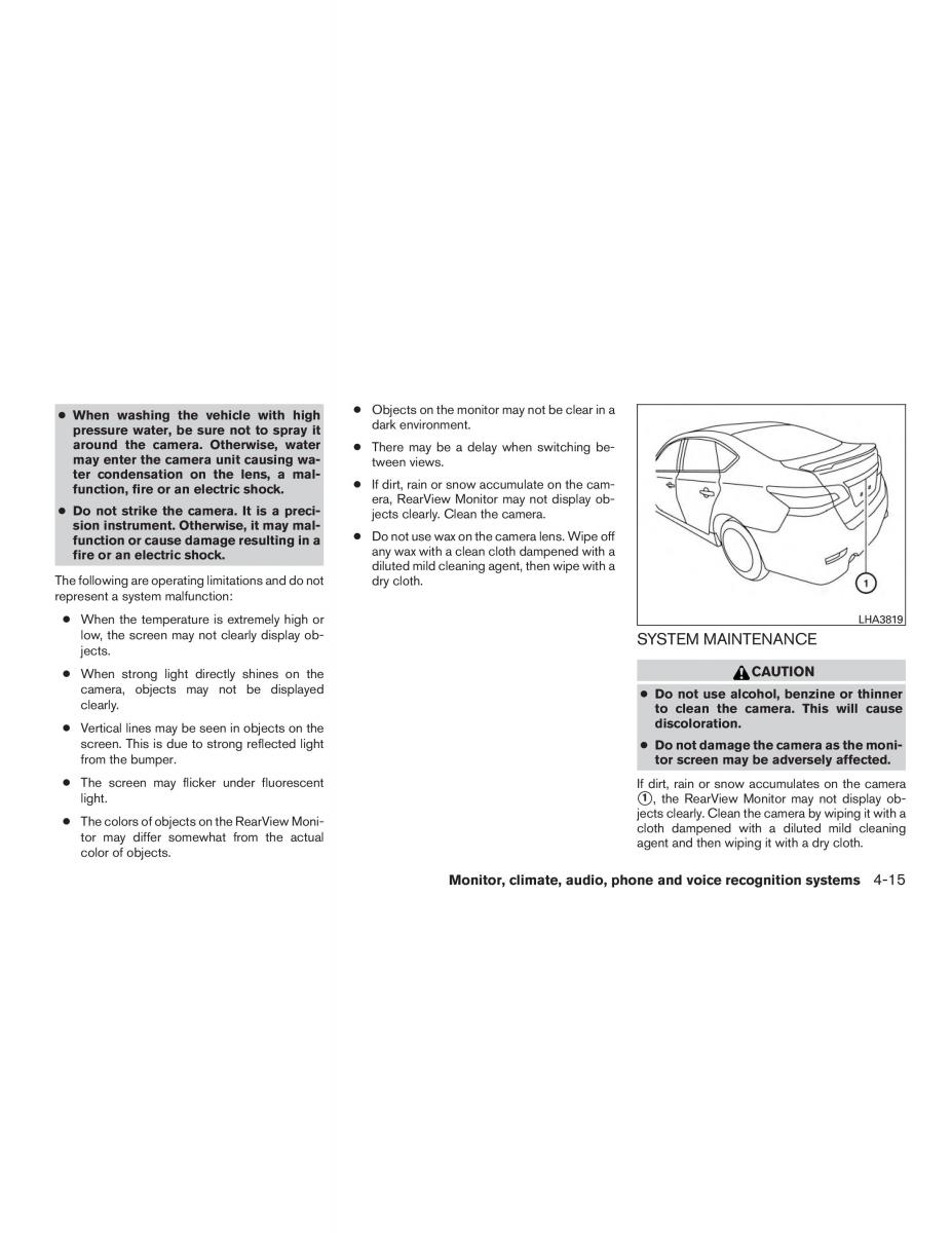 Nissan Sentra VII 7 B17 owners manual / page 188