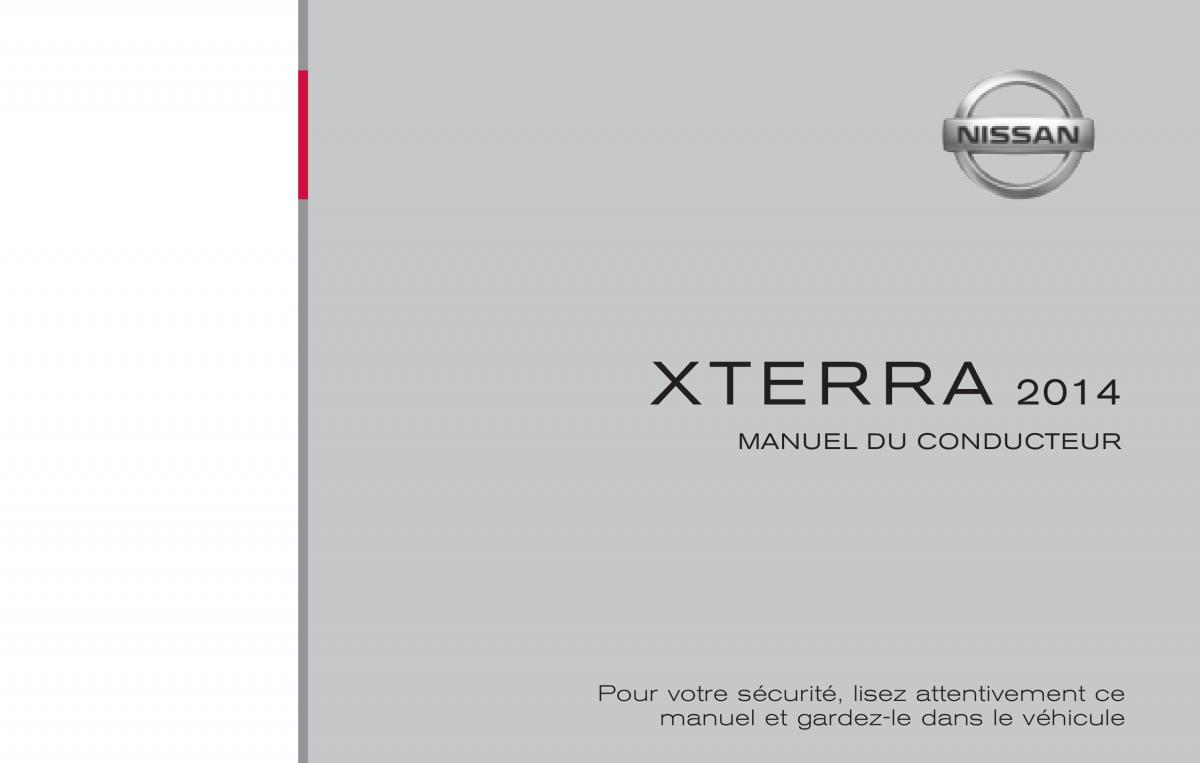 Nissan Xterra II 2 manuel du proprietaire / page 1