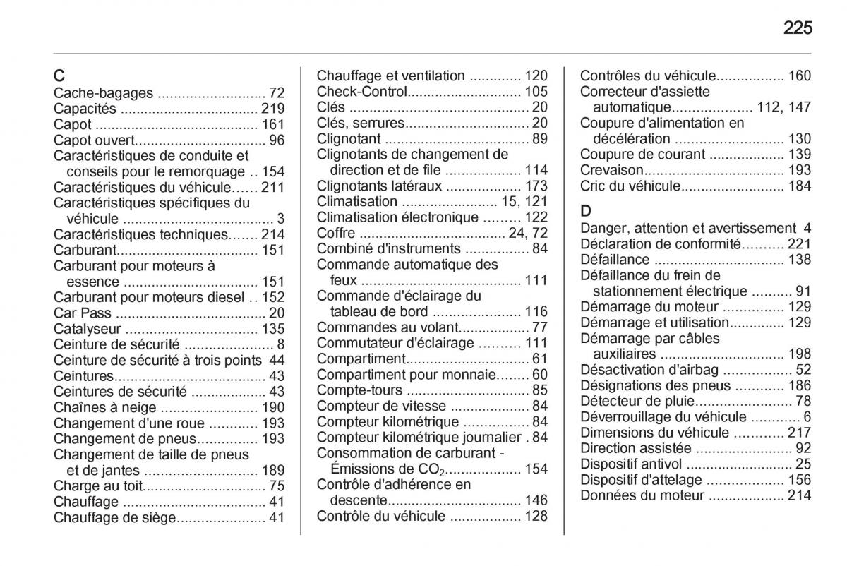 Opel Antara manuel du proprietaire / page 227