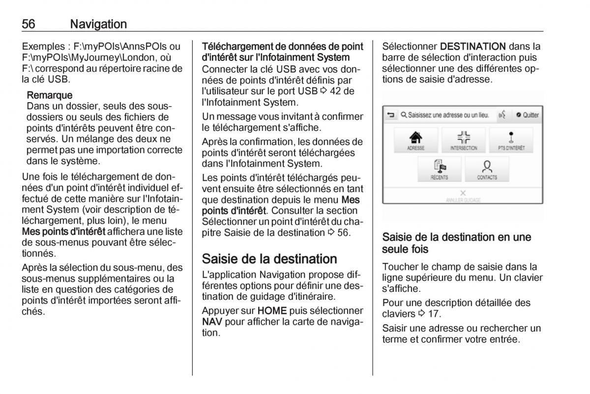 Opel Astra K V 5 manuel du proprietaire / page 56